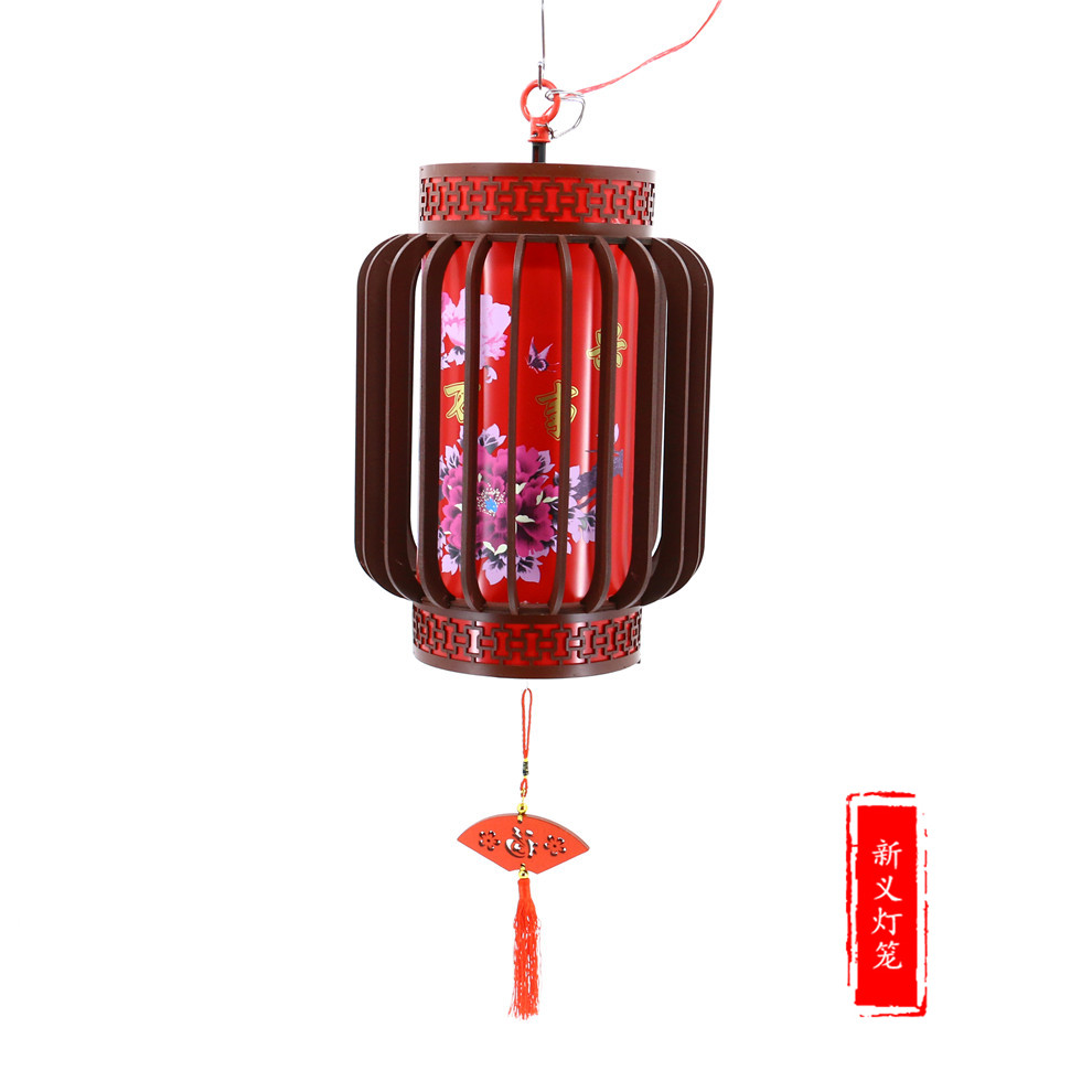 中式仿古阳台宫灯装饰新年春节大红灯笼乔迁搬家吊灯挂饰