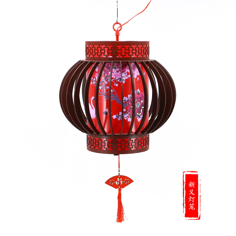 中式仿古小吊灯酒店餐厅走廊阳台灯具中国风包厢古典木艺灯笼