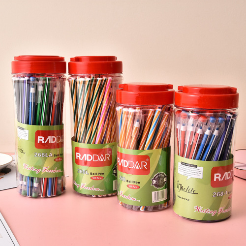 Korean Style Bucket Gel Pen Cute Girl Ball Pen Students‘ Supplies Simple Business Black Signature Pen Set Wholesale