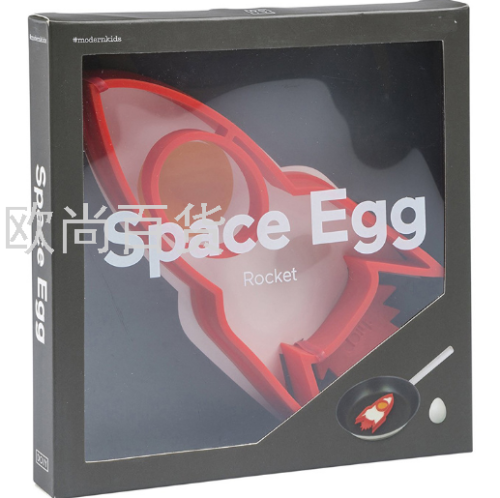 creative kitchen personalized silicone rocket egg mold pancake maker cake mold exquisite color box packaging