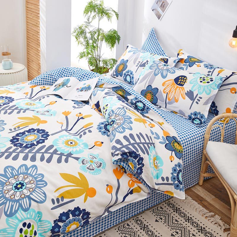 纯棉四件套全棉家纺床单被套夏季床上用品学生三件套批发