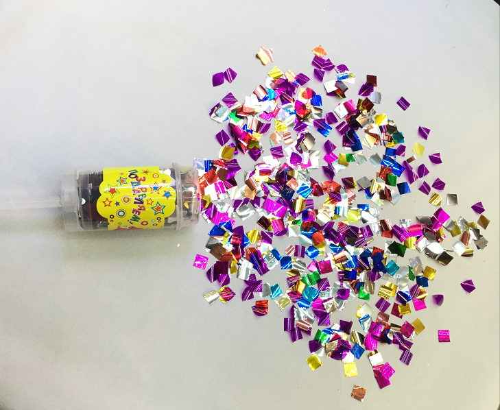 纸屑推推乐礼花手推礼花礼炮派对节日生日用品万圣节复活节道具