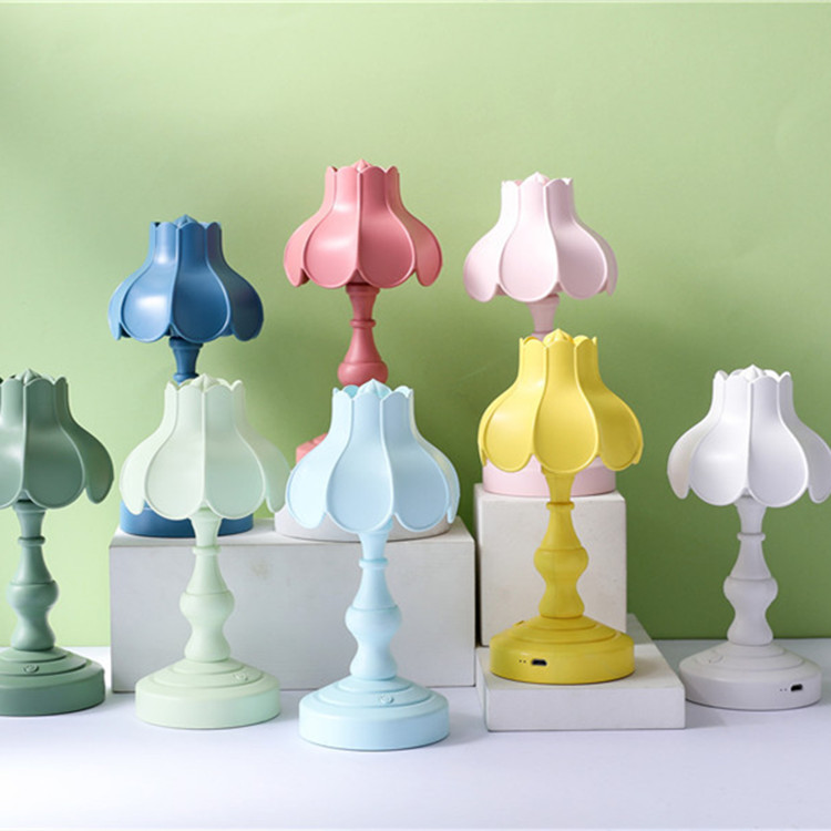 复古欧式小夜灯USB充电床头小夜灯宿舍护眼台灯摆件