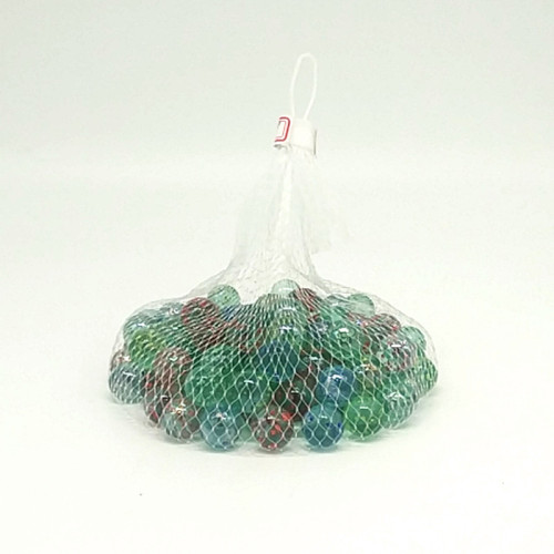 sunshine department store net bag 100 sesame flash glass marbles 16mm red yellow blue green children‘s toys