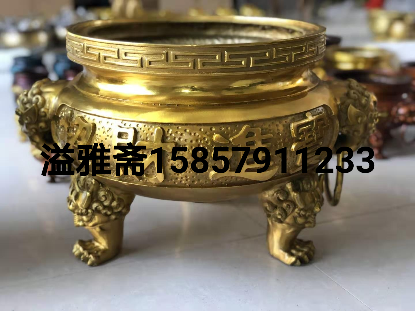 溢雅斋铜香炉宗教用品