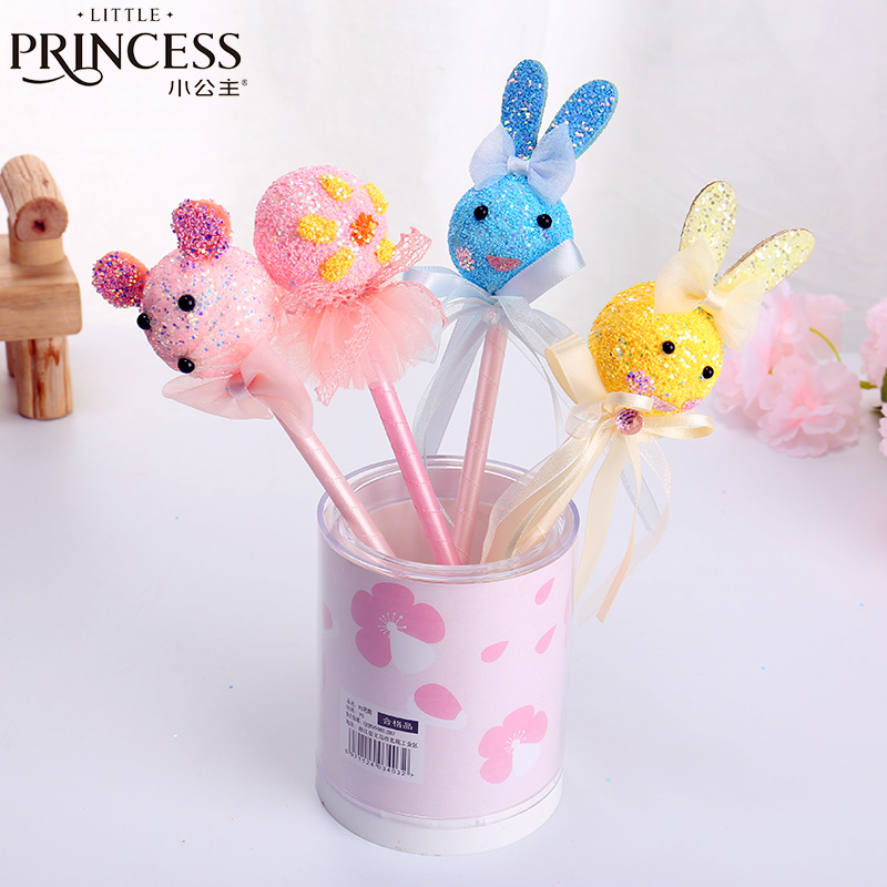 新款创意可爱卡通中性笔动物表情创意圆珠笔学生书写考试笔黑色笔