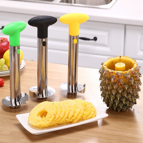 Kitchen Gadget Stainless Steel Cutting Pineapple Knife Automatic Peeling Pineapple Stripping Knife Digging Tool Peeler