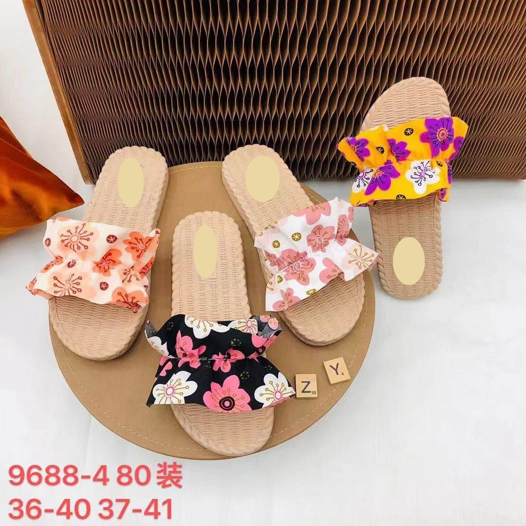 现货供应夏季女士日韩风潮品一字拖舒适耐磨夏日清新凉拖