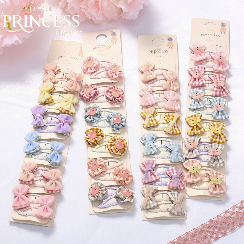发夹女韩国ins儿童bb夹卡碎发边夹小众简约风气质公主蝴蝶结头饰