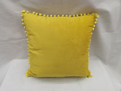 Small Fuzzy Ball Edge Pillow Pillow Cover Cushion Cushion Cover Sofa Backrest Automotive Waist Cushion