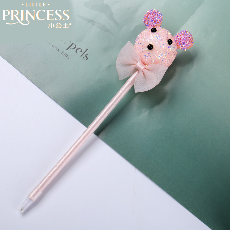 新款创意可爱卡通中性笔动物表情创意圆珠笔学生书写考试笔黑色笔