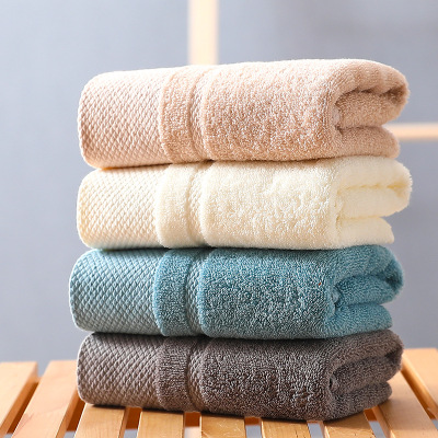 Pure Cotton Combed Cotton Towel Pure Cotton Face Washing Towel Plain Face Towel Extra Thick No Hair Shedding Absorbent
