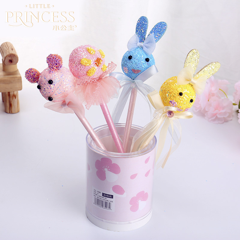 新款创意可爱卡通中性笔动物表情学生书写