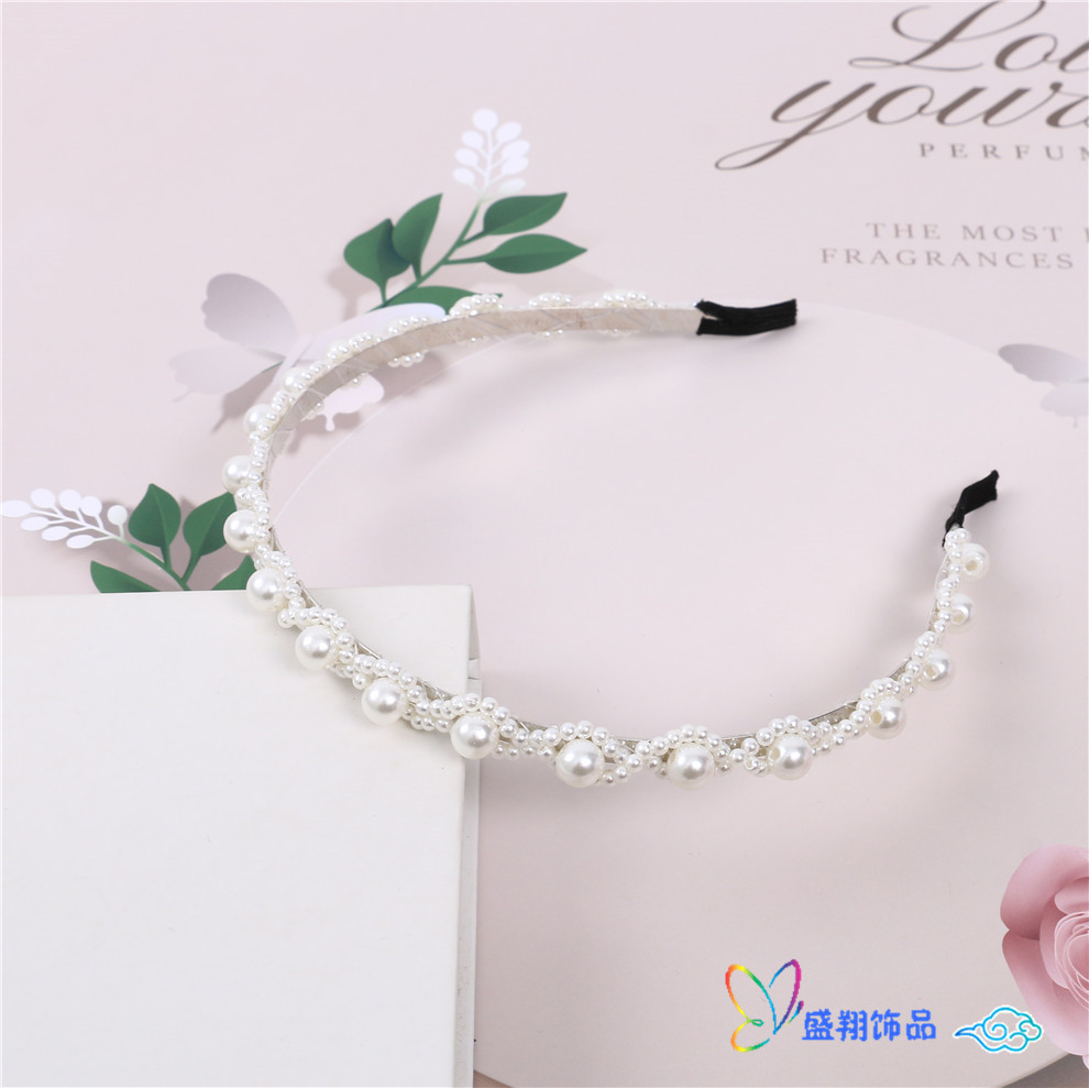 珍珠发箍网红气质百搭外出头箍压发防滑发卡仙女森系发饰