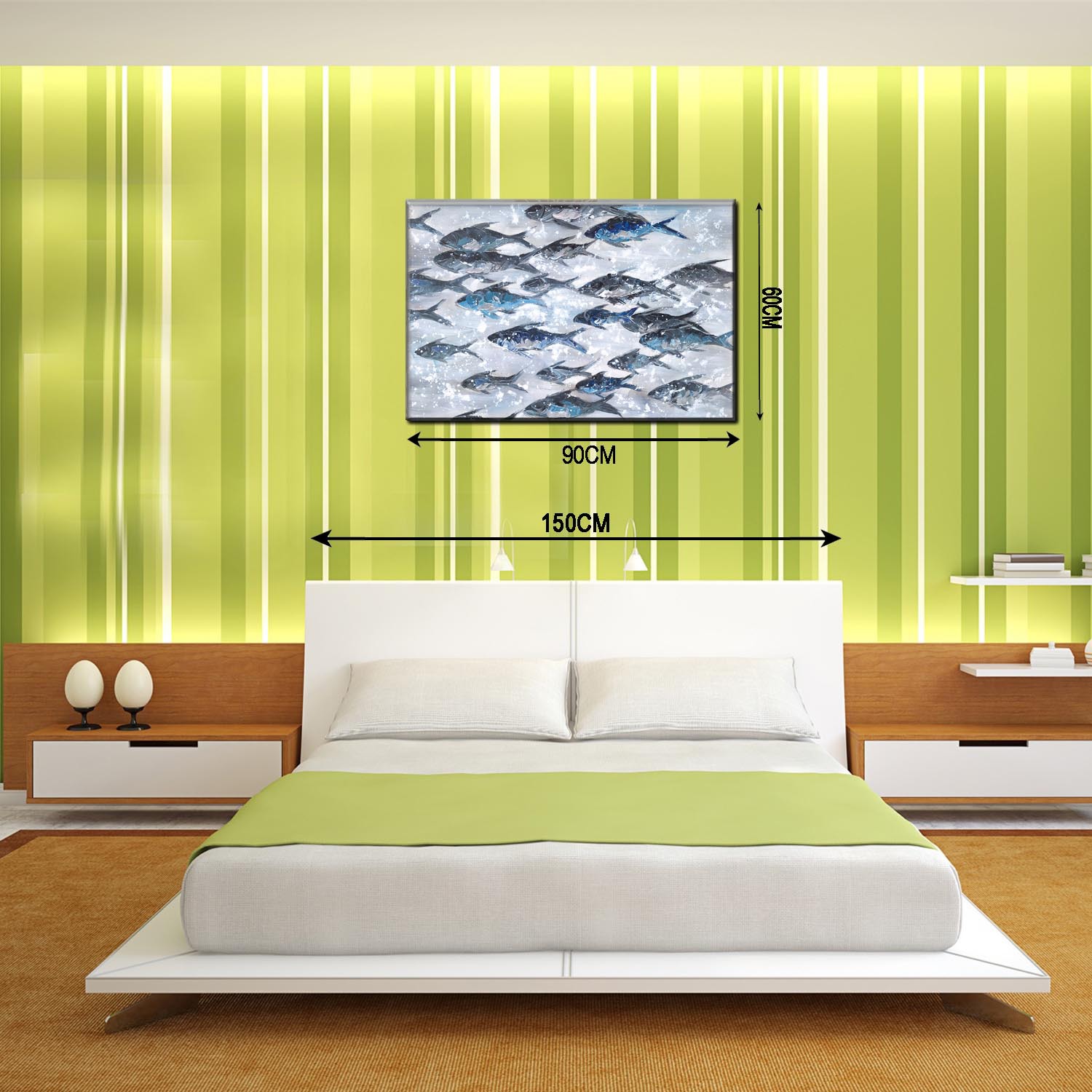 卡通动物小猫儿童房装饰画客厅餐厅油画玄关酒店样板房配画