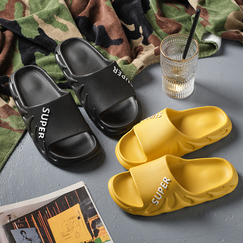 新款夏季时尚透气防滑耐脏eva男女家居情侣凉拖软底防臭洗澡时尚