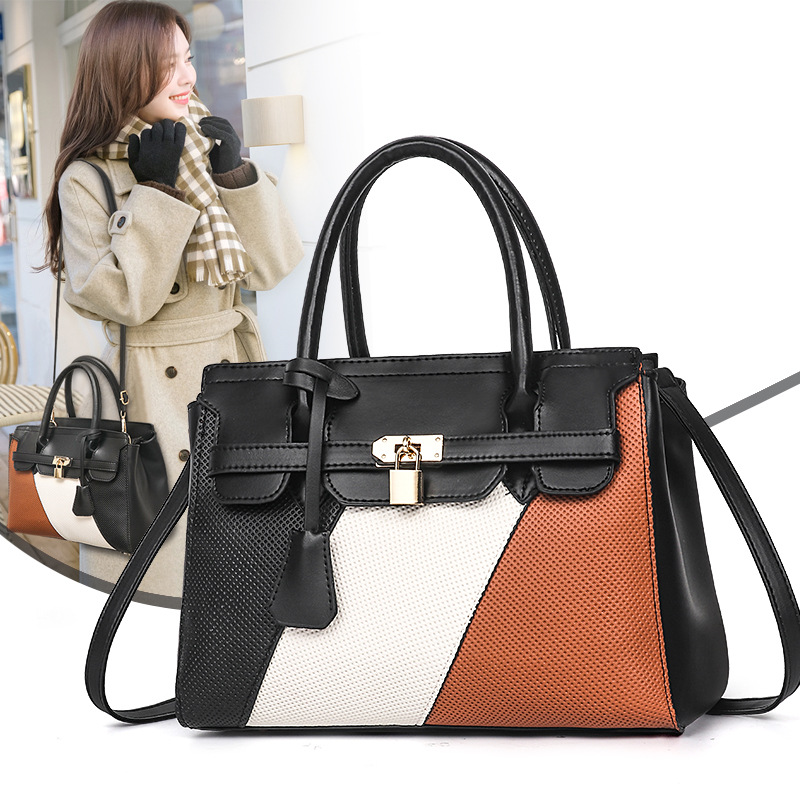 2021春夏新款斜跨女包欧美大容量手提包单肩潮流百搭包包一件代发