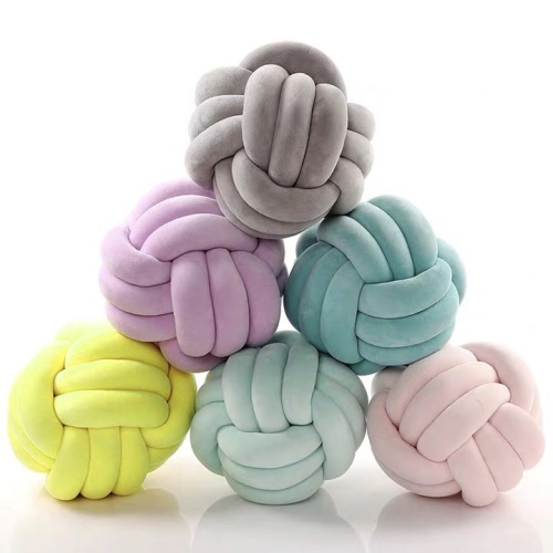 INS Internet Celebrity Same Style Decorative Creative Nordic Danish Knot Ball Knotted Pillow Sofa Ball Type Braiding Thread Cushion