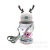 Cartoon Antlers Cup Cute Sport Outdoor Lanyard Water Bottle Plastic Cup Children's Silicone Cup with Straw Wholesale Customization