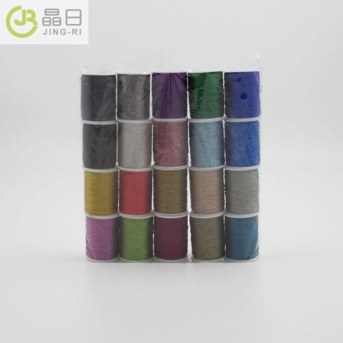 Jingri 6-Strand Color Series Gold Thread Gold and Silver Thread DIY Handmade Small Thread Small-Sized Boutique Packaging 20 Pieces a Set