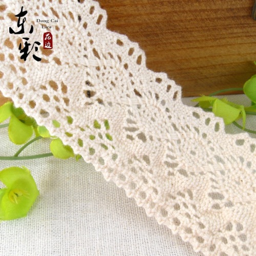 3.8cm Alice and Flower Cotton Lace Spot Goods Size 100-Time Re-Order Production