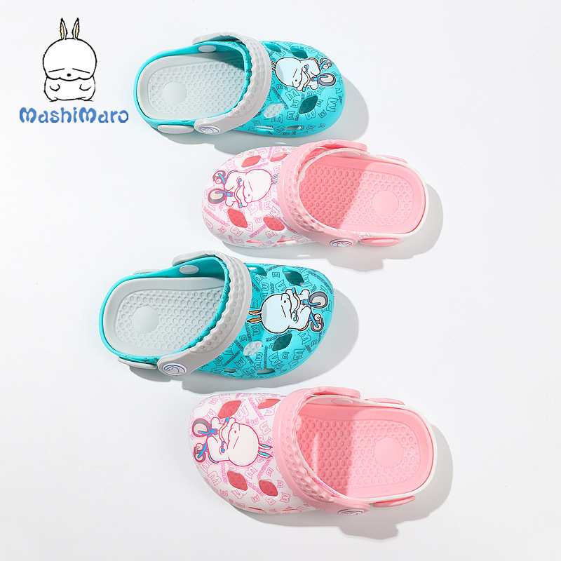 1-3岁宝宝凉鞋洞洞鞋婴儿童拖鞋夏季男童小孩家居防滑女童凉拖鞋