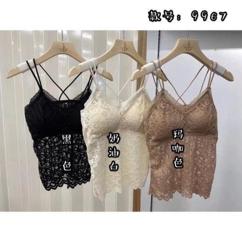 Factory Direct Sales New Bottoming Camisole Girl Anti-Exposure Tube Top Underwear Lace Beautiful Back Chest Wrap Ladies