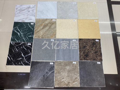 pvc floor leather self-adhesive glue-free marbling tile pattern thickening office mall household stone plastic floor