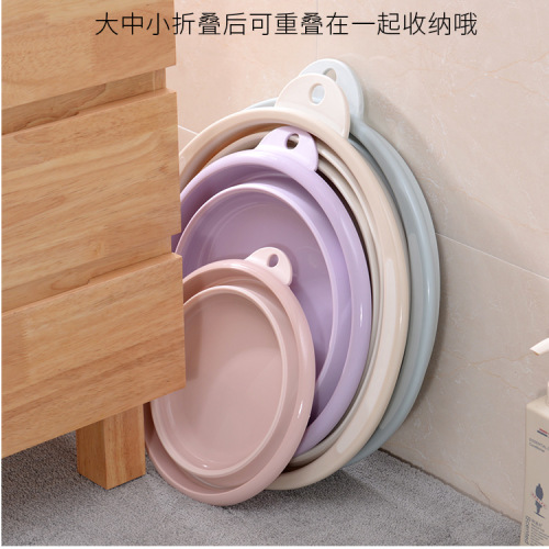 japanese-style folding basin outdoor travel washbasin home multi-functional space saving basin baby bathtub
