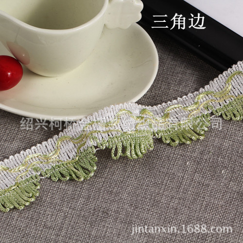 low price spot supply triangle edge lace