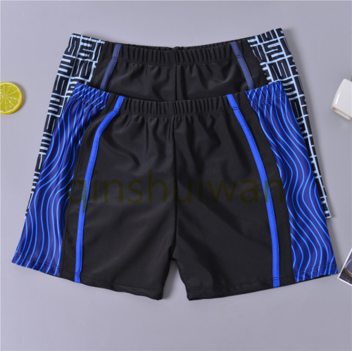 Men‘s Swimming Trunks Loose Quick Dry Men‘s Swimming Trunks Boxer Swimsuit Set Beach Pants Hot Spring Swimming Equipment 