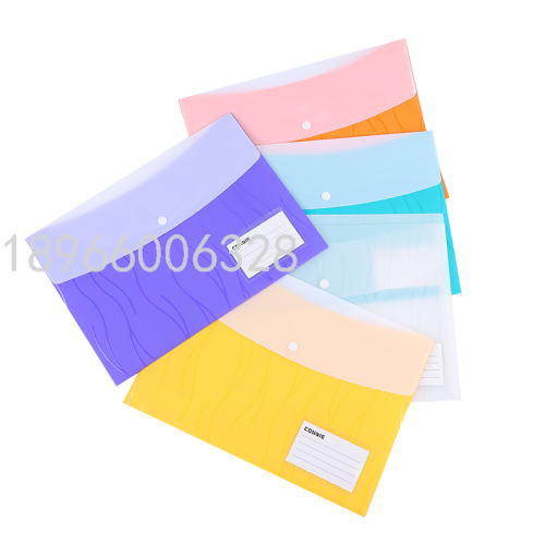 Coney A4 Double-Layer Two-Color 18C File Bag Folder Management Folder