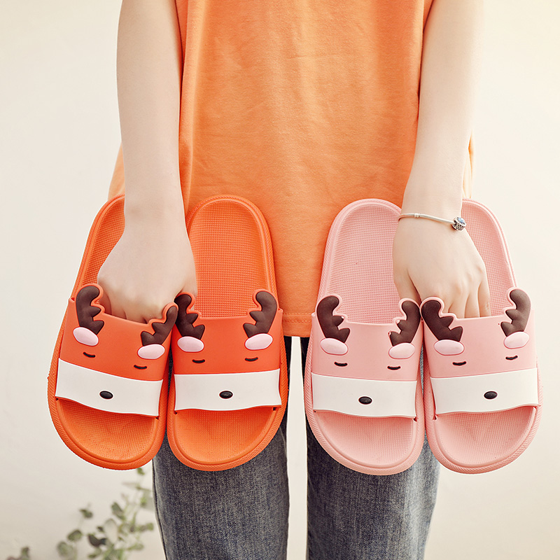 2021鹿福韩版拖鞋女夏季外穿网红百搭一字拖厚底防滑凉拖现货批发