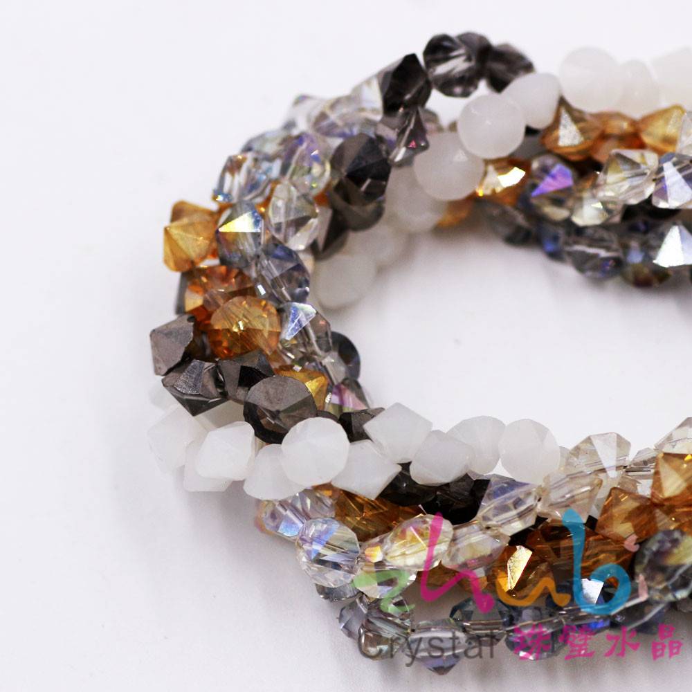 新款水晶钻 diy饰品手工材料8mm横孔平底钻 散珠多色批发厂家批发