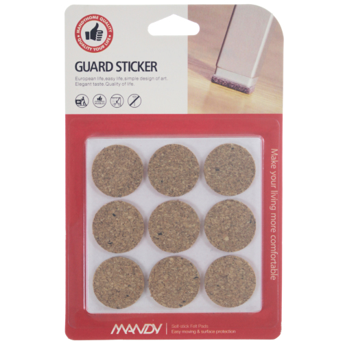 [manti home] door stop table foot mat cork protective mat protection series door stopper mute mat punch-free