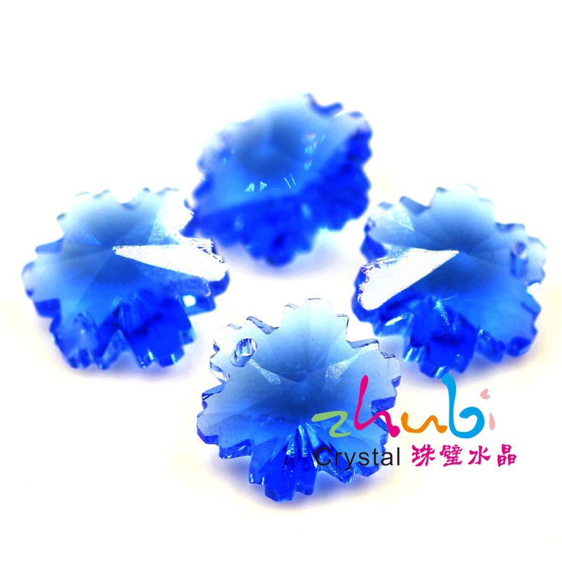 手工diy14mm雪花水晶吊坠 儿童手工创意材料 项链手链饰品配件