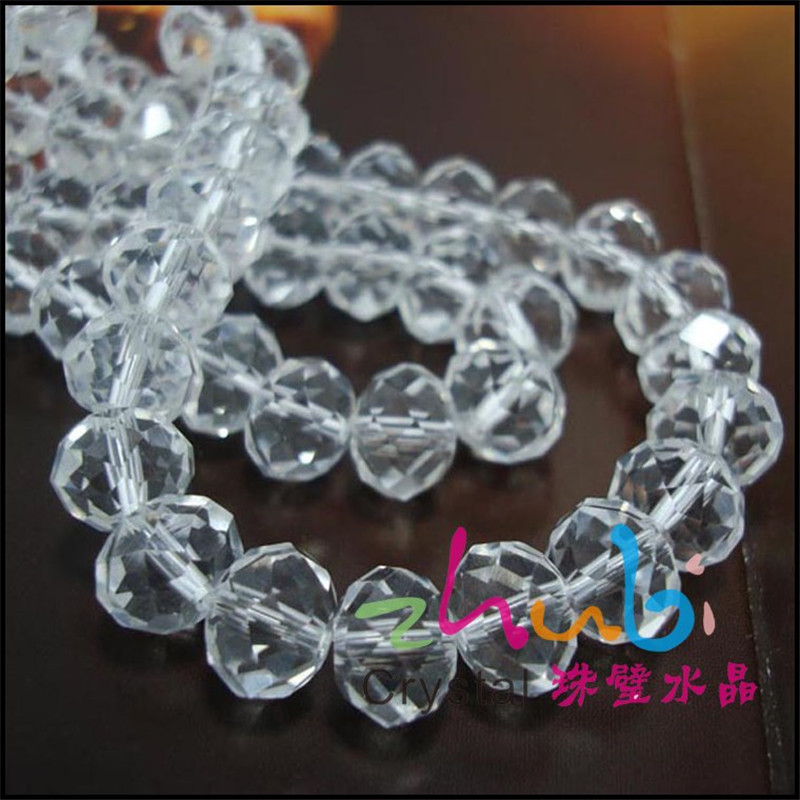 厂家低价批发 diy饰品配件 耳环手链珠串 1mm扁珠 水晶玻璃珠子