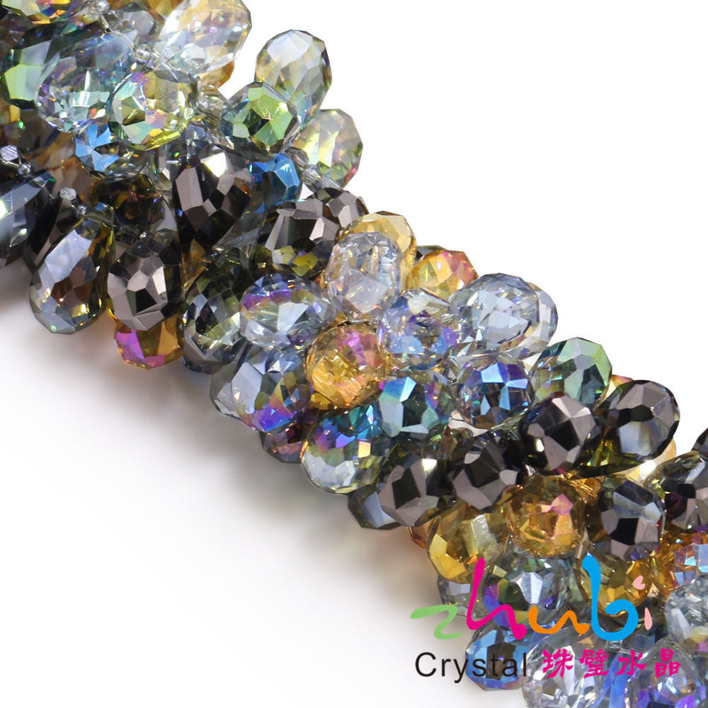 厂家直供12*22扭水滴白色 电镀色 耳环吊坠饰品配件 服饰配件