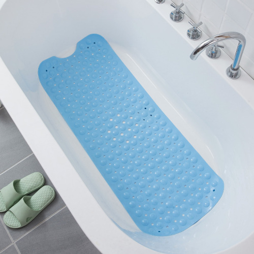factory direct sales 100*40 large bathroom bathtub non-slip mat hot sale toilet floor mat elastic pvc floor mat