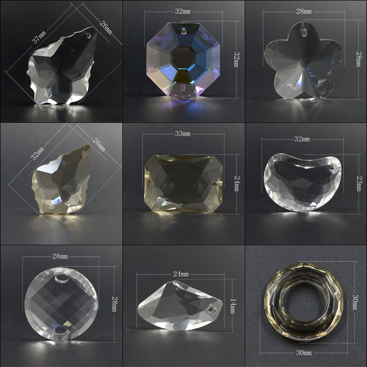 吊坠新款批发 个性diy饰品项链高品质白水晶 饰品吊坠 灯饰挂件