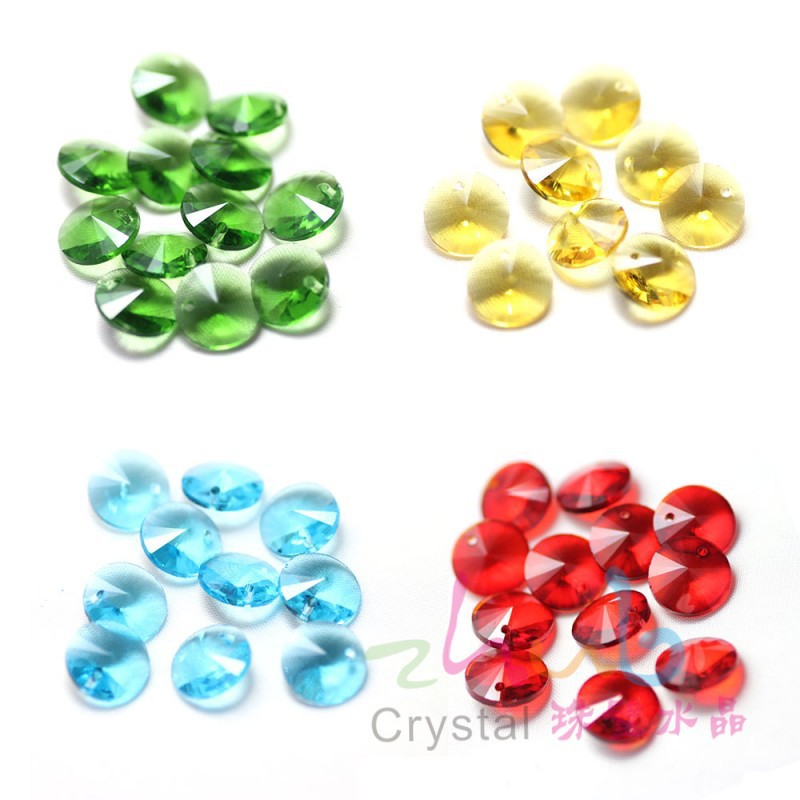 6mm卫星钻 diy手工饰品配件吊坠 单孔玻璃圆形吊坠 服饰配件批发