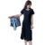 2021 New Dress Fairy Sweet Slimming Drawstring Slit Overknee T-shirt Skirt plus Size Women's Clothing Mid-Length