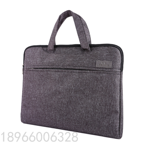 Coney Portable Briefcase Business Meeting File Bag Handbag Custom Canvas File Bag Kn8862
