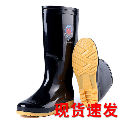 New High-Top Rain Boots Anti-Long Rain Shoes Men‘s Labor Protection Rubber Shoes Fishing Water Shoes 