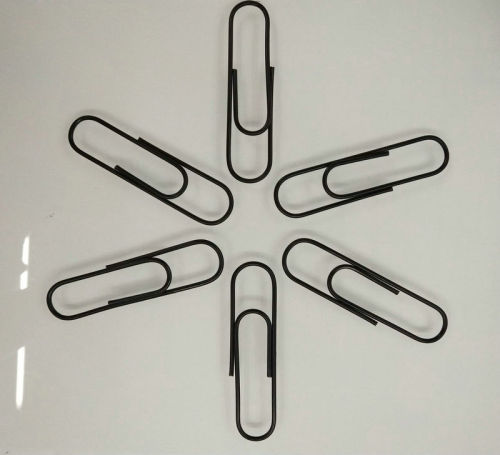 10cm black plastic-coated paper clip paper clip bookmark paper clip paper clip clip