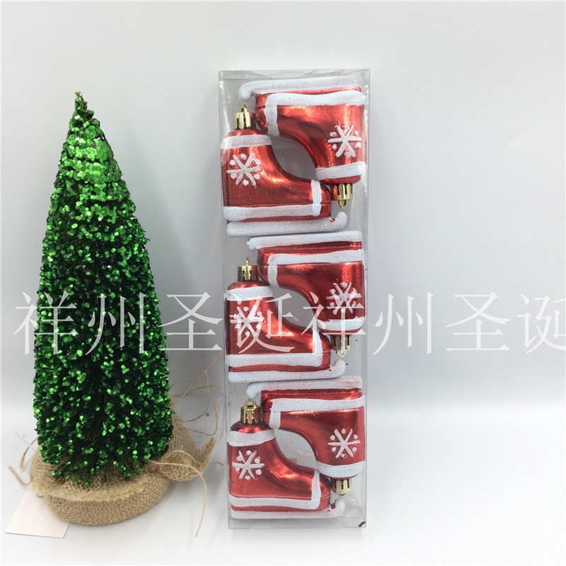 厂家直销圣诞节装饰圣诞礼品圣诞挂件 电镀异形挂件