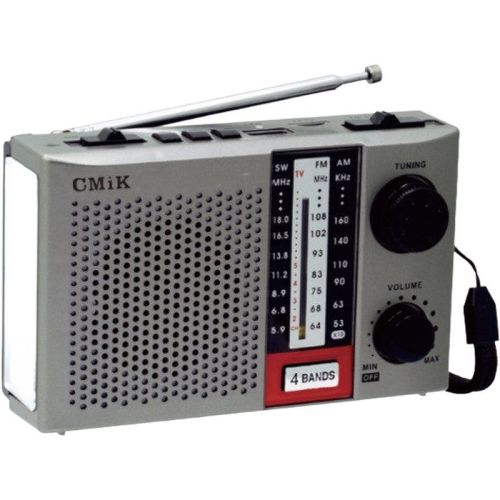 Cmik FM Muitiband Retro Radio Pluggable Radio MP3 Player Foreign Trade Customization with Flashlight