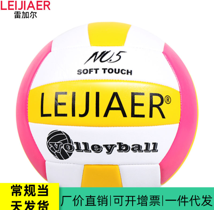 LEIJAIER，雷加尔，5号排球， 标准训练球，防爆内胆，LVB400