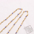 New Popular Japanese and Korean Fashion Exquisite Two-Color Mask Chain Beaded Glasses Chain Necklace Bracelet DIY Jewelry Accessories