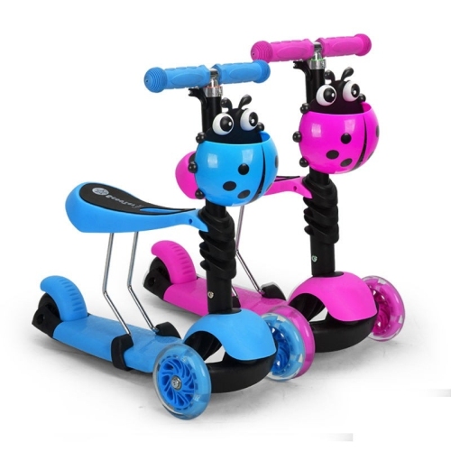 children upgrade three-in-one multifunctional scooter high-meter car one car multi-purpose color flash wheel